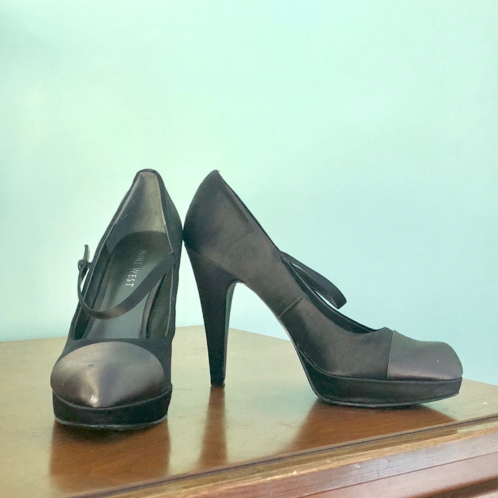 Nine West satin heels
